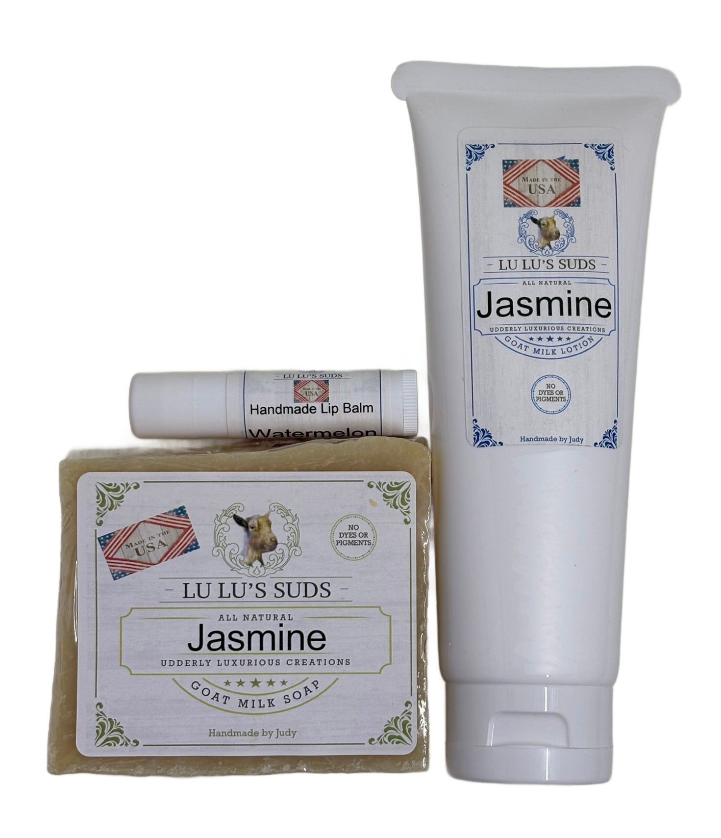 Jasmine Soap, Lotion, & Lip Balm Gift Bag