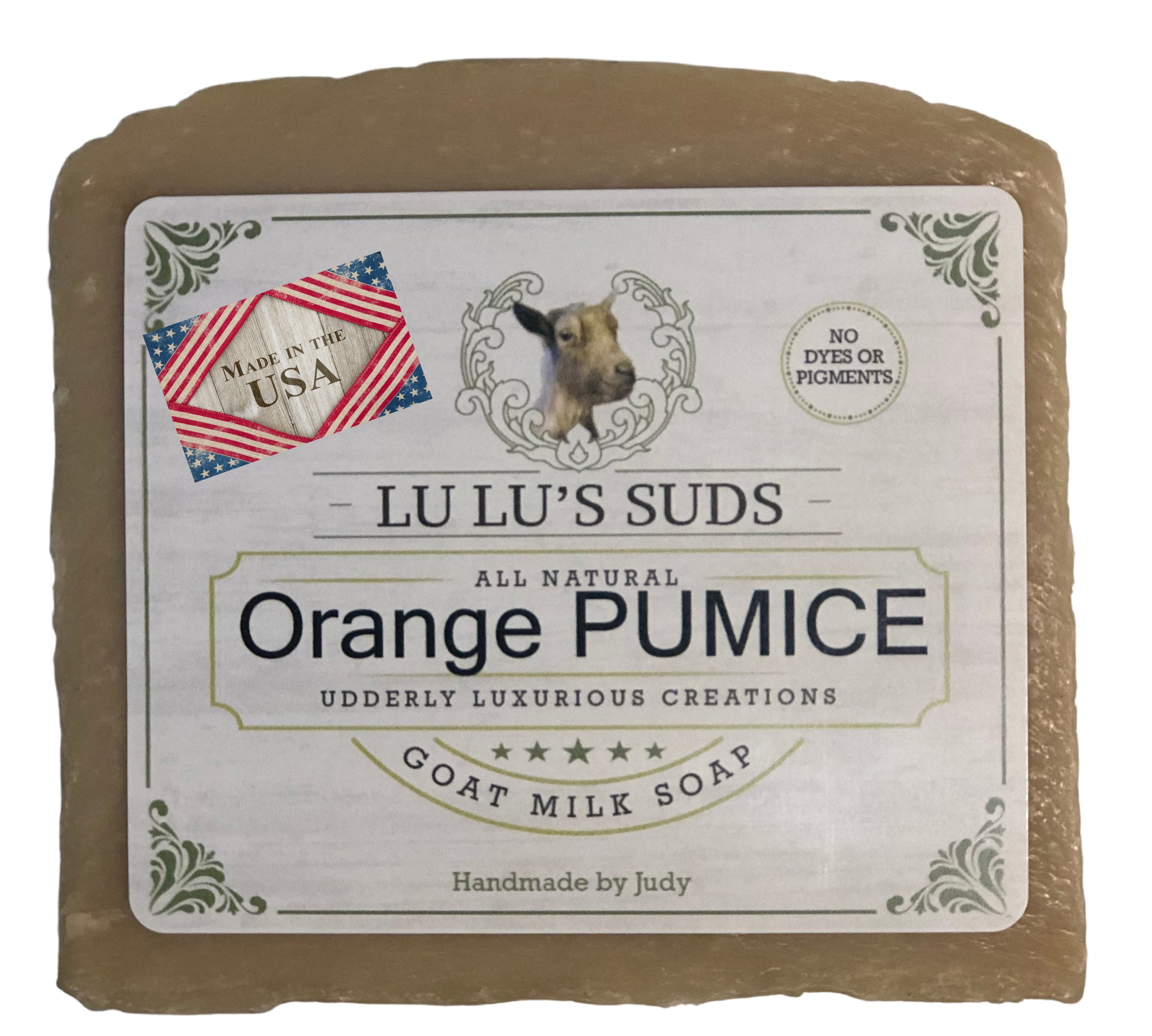 Orange Pumice Goat Milk Soap 5 oz.