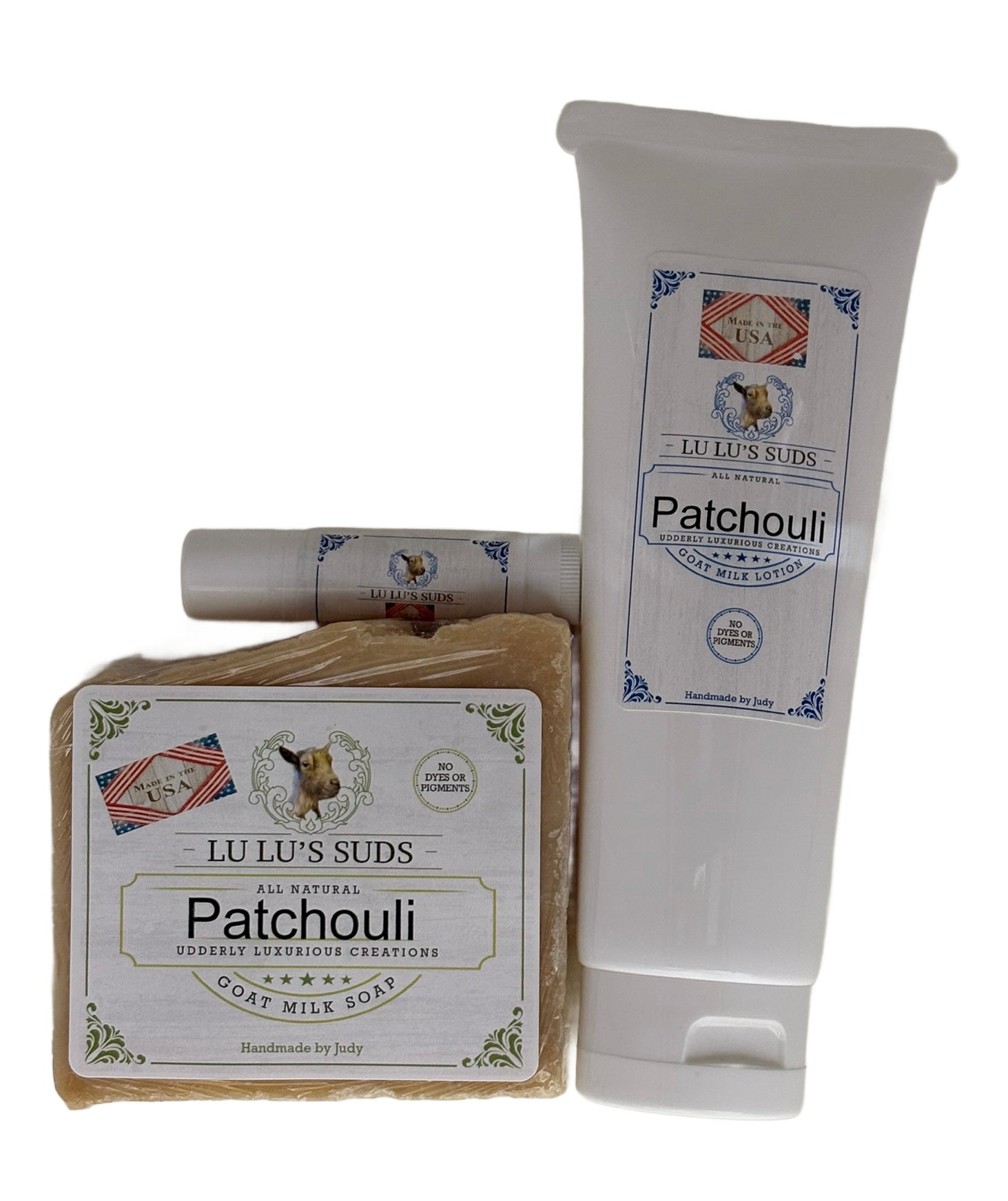 Patchouli Soap, Lotion & Lip Balm Gift Bag