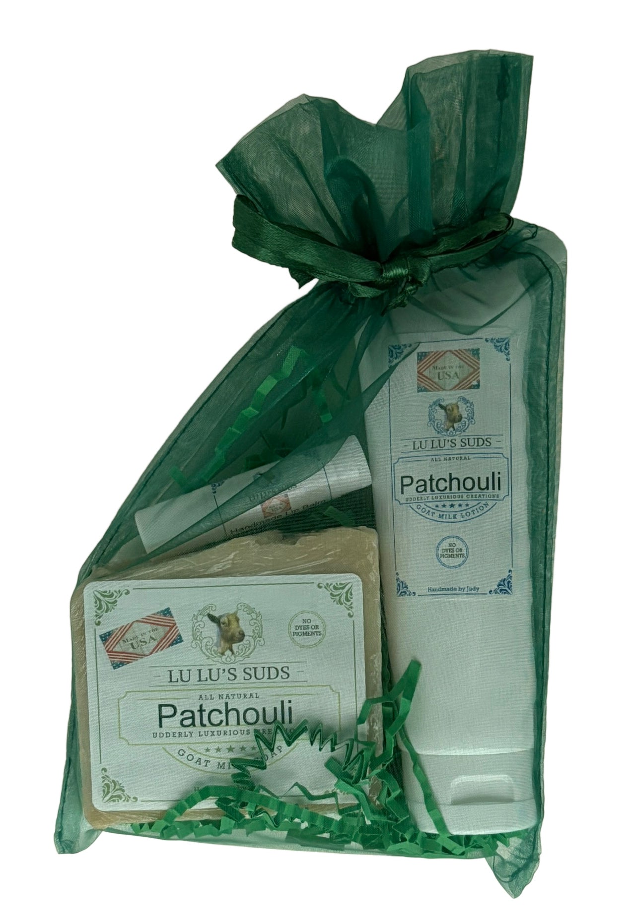 Patchouli Soap, Lotion & Lip Balm Gift Bag