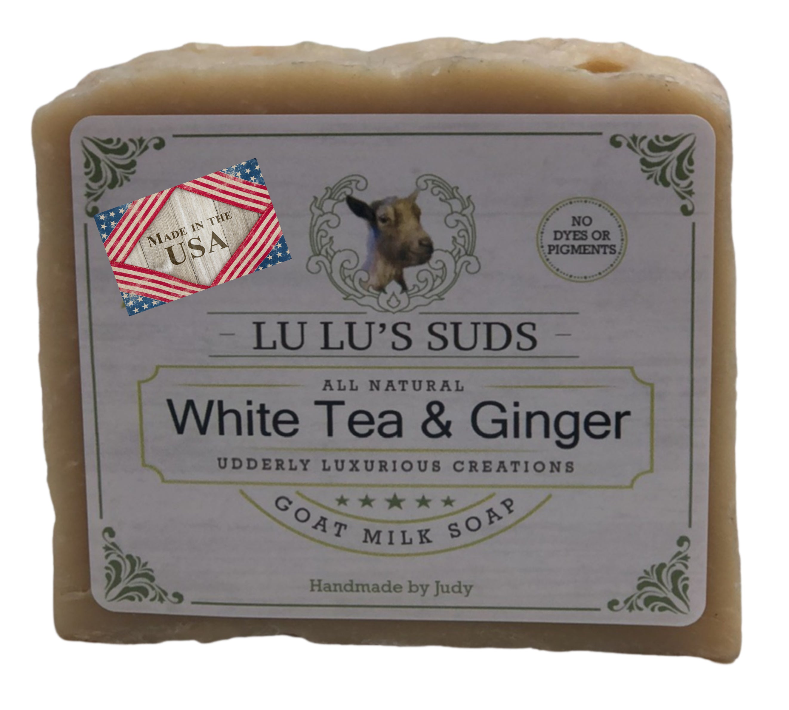 White Tea & Ginger Goat Milk Soap 5 oz.