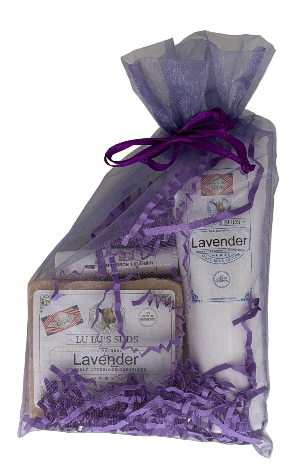 Lavender Soap, Lotion, Body Butter, Body Shower Polish Gift Set